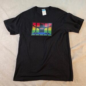 CYB Wearable Music Equalizer T Shirt Black Medium DJ Rave Electronic Light Up